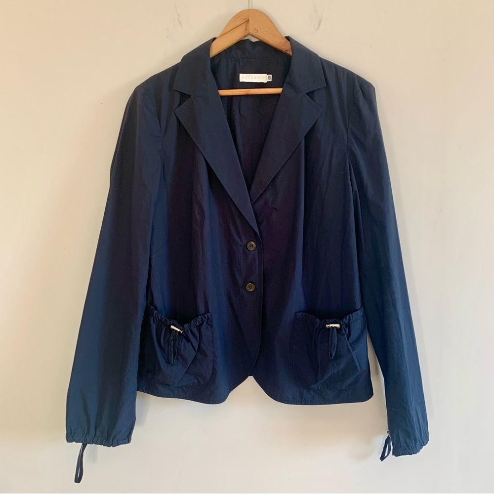 Peserico Sporty Navy Jacket Blazer Style Italian Designer